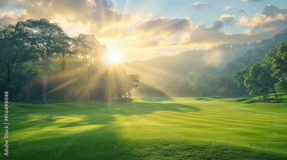 banner background of National Golf Day theme banner design for microstock, no text, and wide copy space, banner background of National Golf Day theme banner design for microstock, no text, and wide copy space,