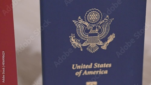 United States of America passport with Republica Bolivariana de Venezuela passport, immigration, dual citizenship photo