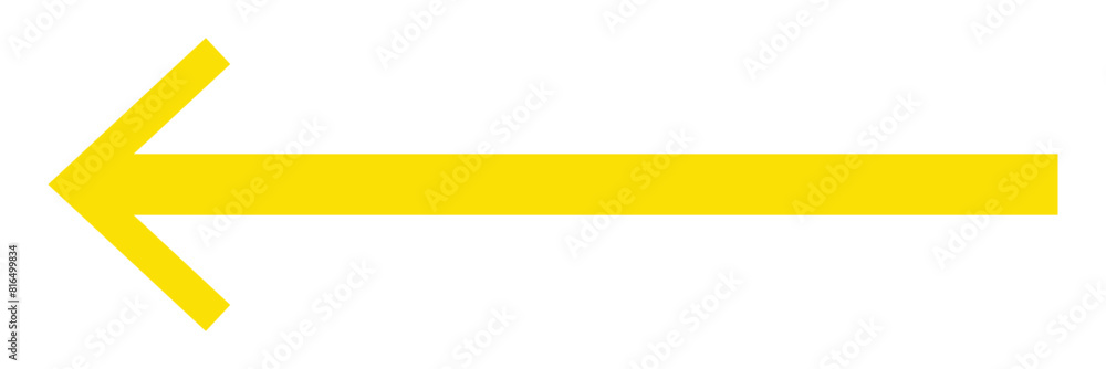 Long arrow vector icons. Yellow long arrow pointer icon. vector, isolated. 11:11 Long arrow vector icons. Yellow long arrow pointer icon. vector, isolated. 11:11