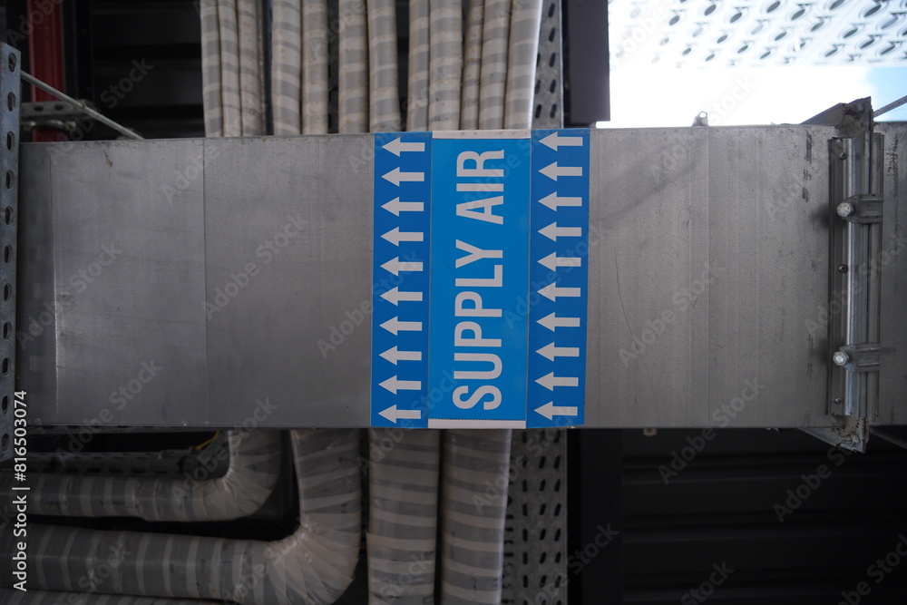 Obraz premium Supply air sign