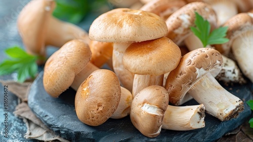 Chestnut champignon mushrooms