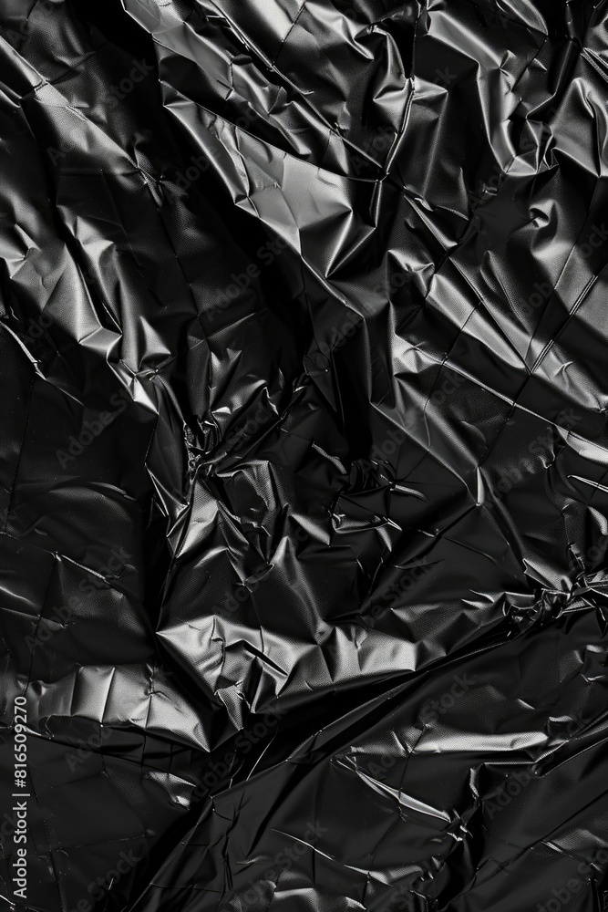 Obraz premium Detailed close up of a black plastic sheet, ideal for industrial or construction projects
