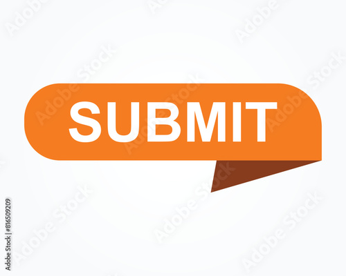 SUBMIT Web Button for website. submit button eps 