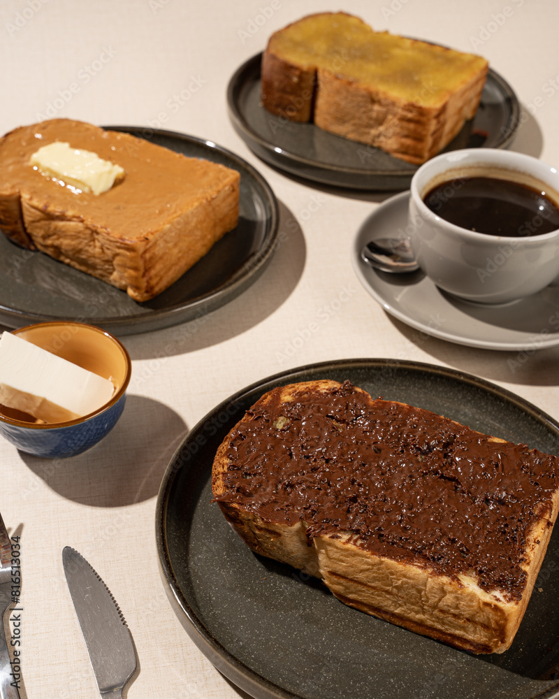 Typical Indonesian steamed bread and toast with various fillings Typical Indonesian steamed bread and toast with various fillings