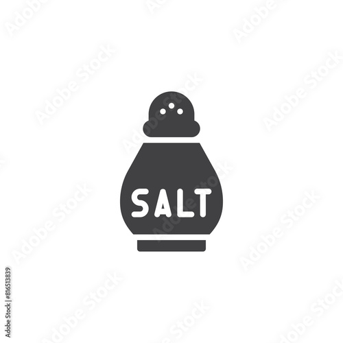 Salt shaker vector icon