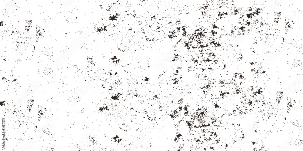 Dirt messy splash overlay and Black and white Dust overlay distress grungy effect paint. Black and white grunge seamless texture. Dust and scratches grain texture on white and black background.	
