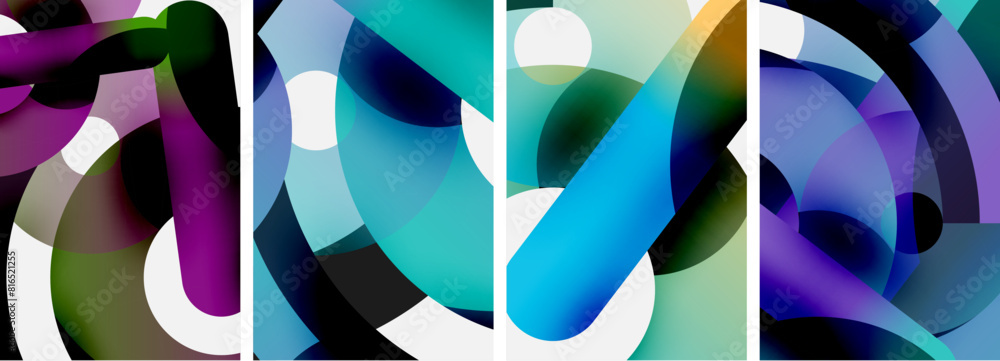 Circle geometric abstract vector posters. Vector Illustration For Wallpaper, Banner, Background, Card, Book Illustration, landing page Circle geometric abstract vector posters. Vector Illustration For Wallpaper, Banner, Background, Card, Book Illustration, landing page
