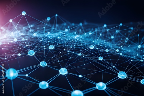 Digital technology, internet network connection concept