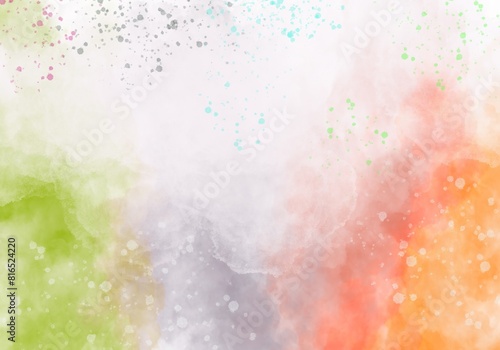 Abstract Colourfull Painted Watercolour Texture Background