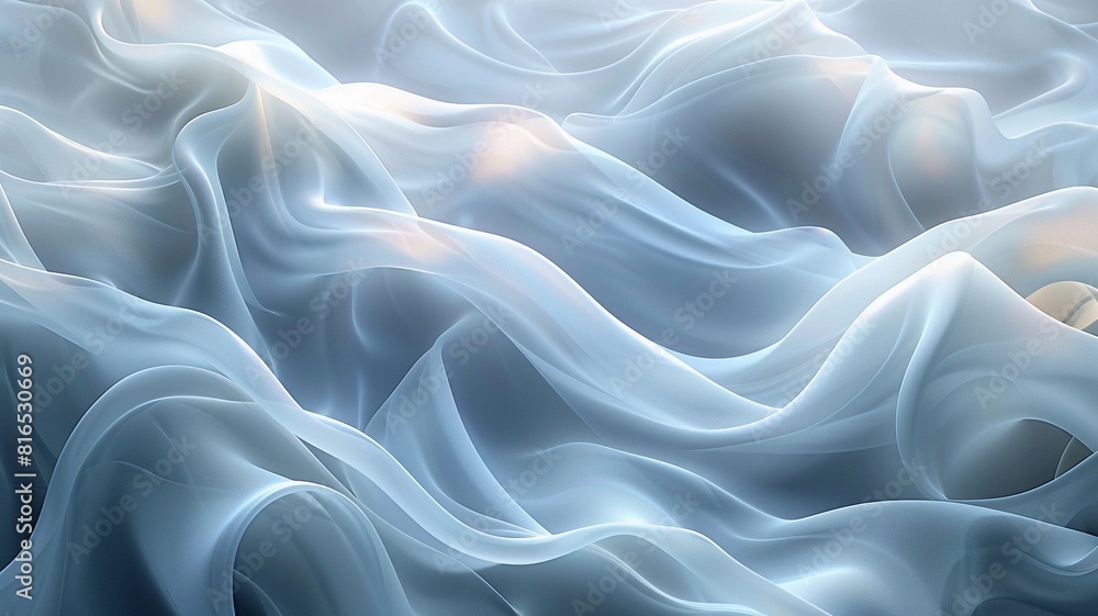Obraz premium Gray silk wave abstract background is beautiful and graceful