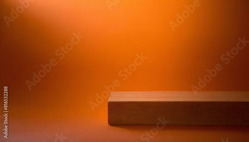 orange room. A space with deep orange walls. Plain material. layout.