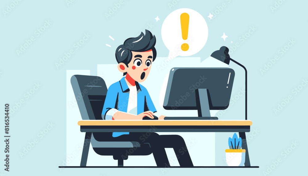 The concept of an image that surprises you with new discoveries. Vector illustration. The concept of an image that surprises you with new discoveries. Vector illustration.