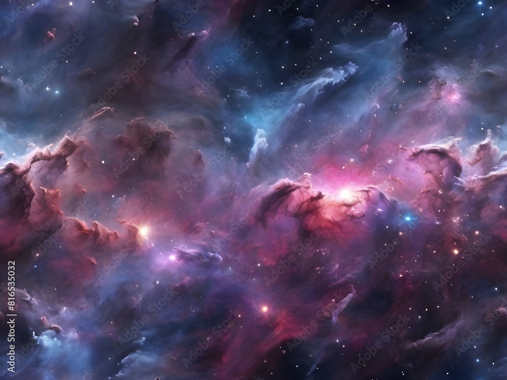 space nebula Background generative ai 