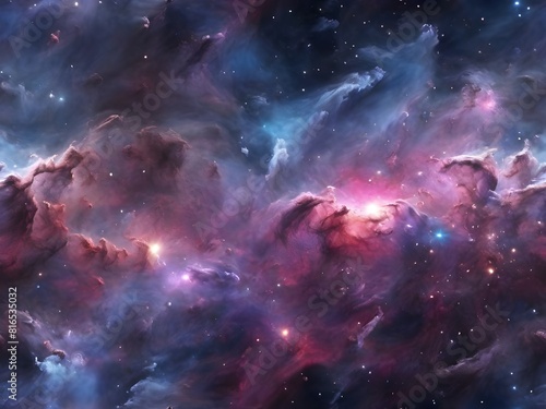 space nebula Background generative ai  © Mdmostafijor