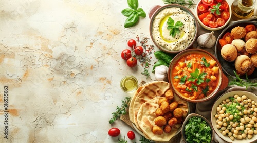 Wallpaper Mural banner background of Israel Independence Day theme banner design for microstock, no text, and wide copy space, [A group of diverse people holding Israeli flags and smiling, representing unity Torontodigital.ca