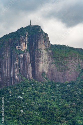 Majestic Christ the Redeemer Above Rio s Deep Jungle