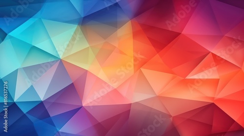 A vibrant abstract wallpaper featuring colorful geometric shapes.