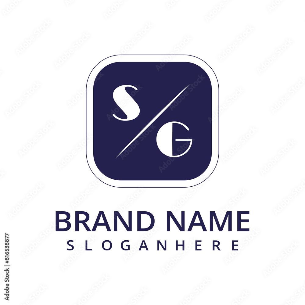 initial monogram logo with letter style design initial monogram logo with letter style design
