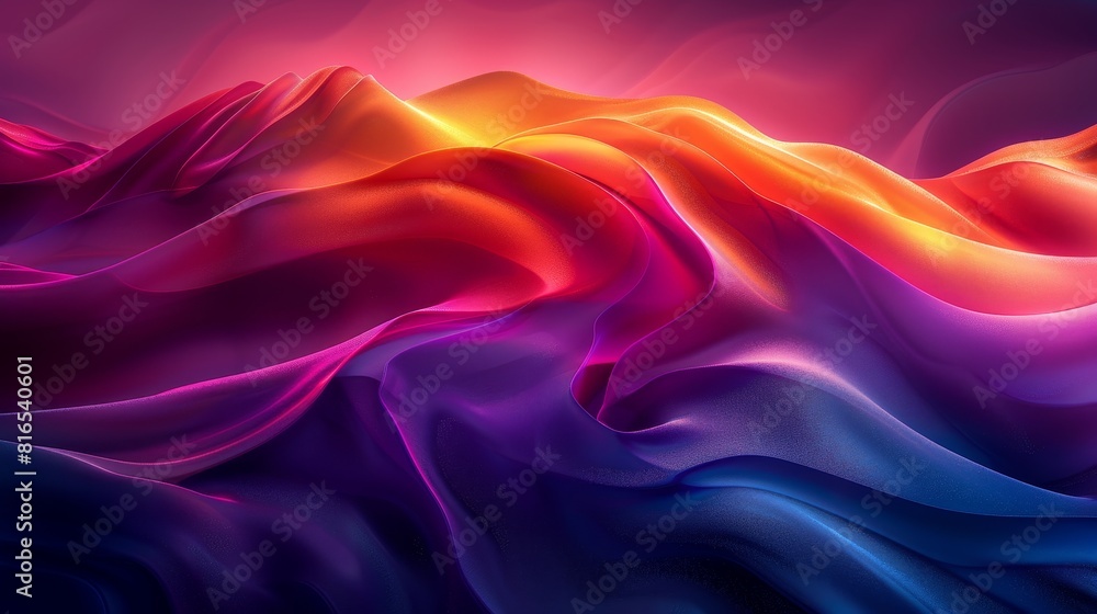 Obraz premium Abstract Gradients Style: An illustration showcasing abstract gradients as a stylistic element