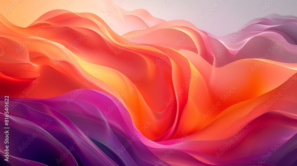 Obraz premium Abstract Gradients Shapes: An illustration showcasing abstract shapes with gradient color transitions