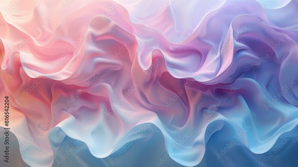 Obraz premium Gradient Textures Soft Pastels: An illustration showcasing soft pastel gradient textures