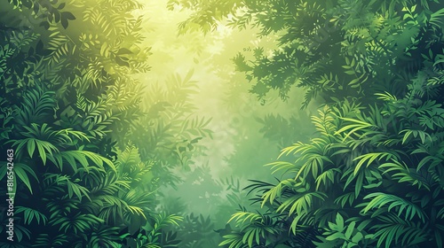 Nature Gradients Forest  An illustration depicting gradients found in natural forest settings