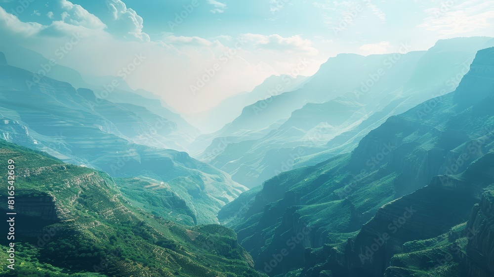 Nature Gradients Valley: A photo showcasing gradients found in natural landscapes Nature Gradients Valley: A photo showcasing gradients found in natural landscapes