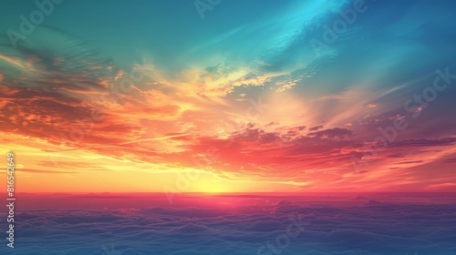Nature Gradients Sky: An illustration showcasing gradients found in the natural sky
