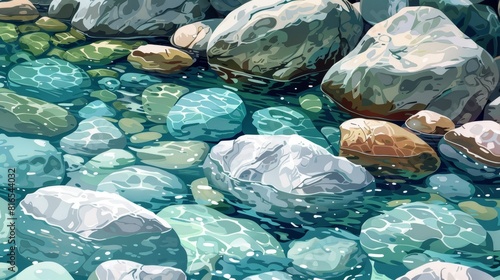 Water Gradients Stream: An illustration showing gradients in a stream