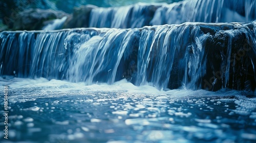 Water Gradients Waterfall  A photo showcasing gradients in a waterfall