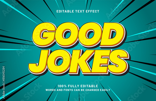 good jokes 3d editable text effect