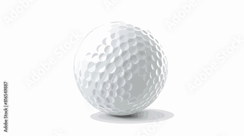 Golf ball icon. Golfboll with dimples holes for sport