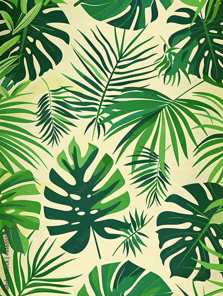 Fototapeta premium green color summer beach pattern background