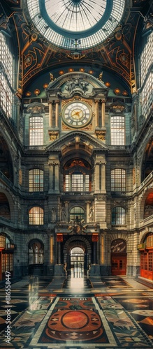 Antwerp Central Station  A Hyperrealistic Architectural Marvel