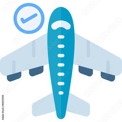 Flight On Time Icon
