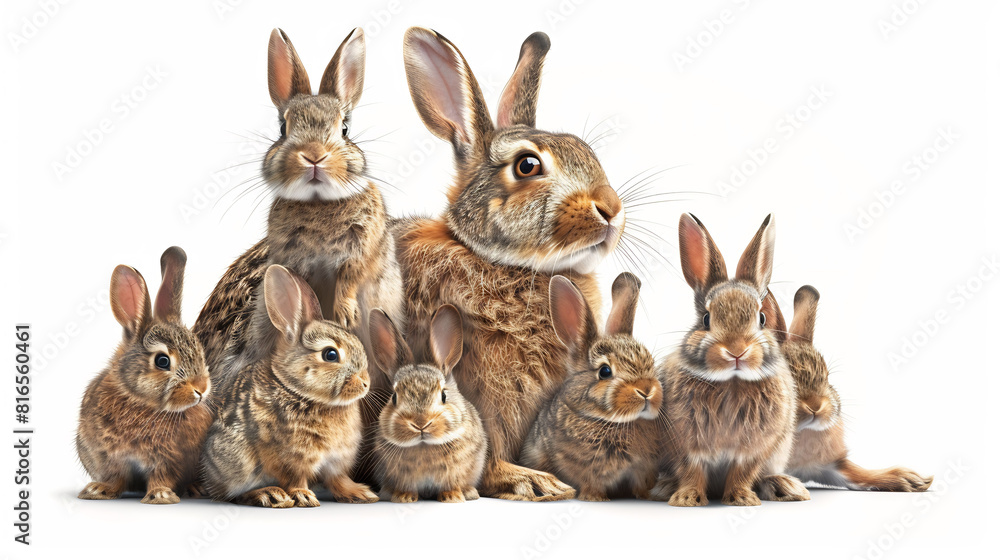 Fototapeta premium Easter Celebrations Among Rabbits