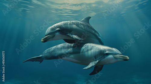 Family Bond Among Bottlenose Dolphins © Théo