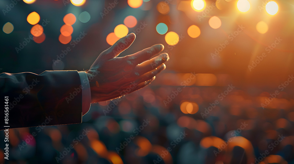 Dynamic Motivational Speaker Inspiring Audience with Positive Body Language and Enthusiastic Gestures in Event Setting Photo Realistic Concept Dynamic Motivational Speaker Inspiring Audience with Positive Body Language and Enthusiastic Gestures in Event Setting Photo Realistic Concept