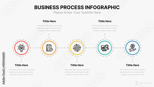 Business Infographic Process Template