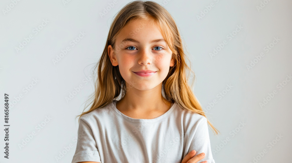 Teen Girl in Casual Summer Clothes, Headshot Photo
Teen Girl in Casual Summer Clothes, Headshot Photo