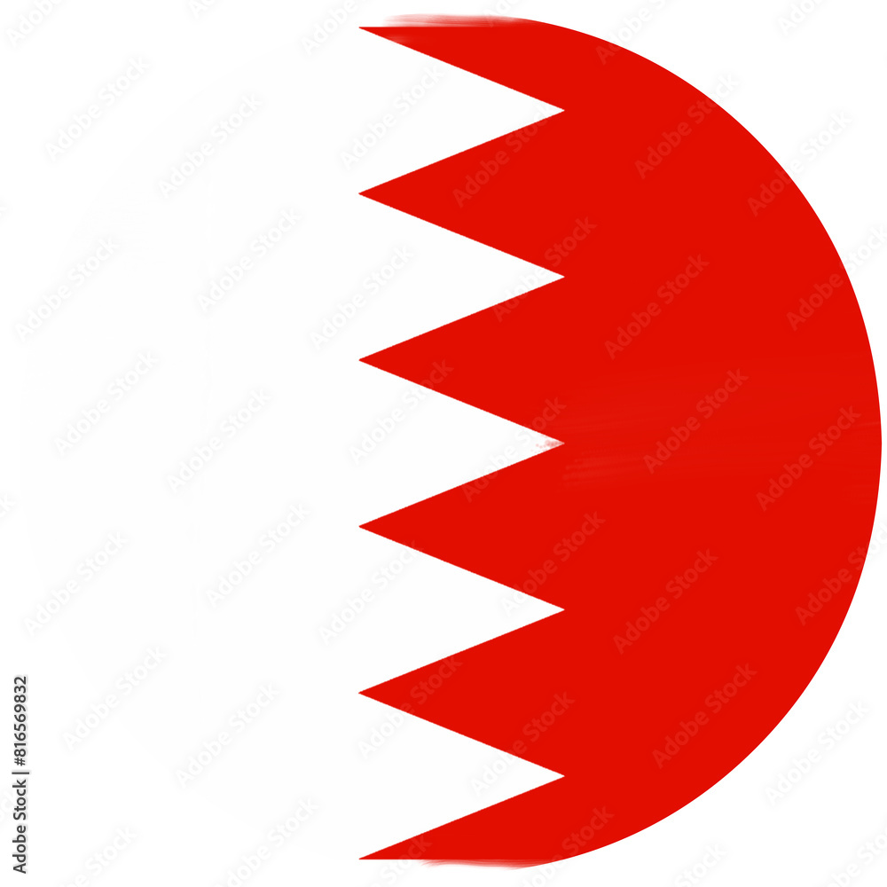 shape the circle of the bahrain flag with paint strokes shape the circle of the bahrain flag with paint strokes
