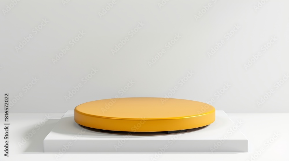 Yellow Podium with Minimalist Design, Background for Luxury Organic Cosmetic, Skin Care, Beauty Treatment Product Display 3D. Perfect for Bright and Cheerful Presentations. Yellow Podium with Minimalist Design, Background for Luxury Organic Cosmetic, Skin Care, Beauty Treatment Product Display 3D. Perfect for Bright and Cheerful Presentations.