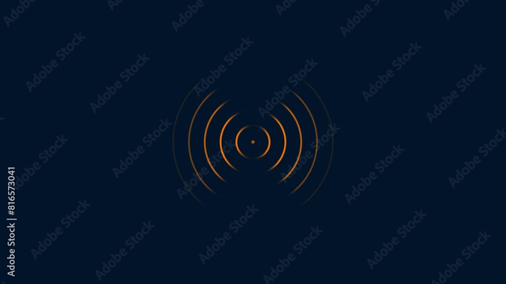 radio waves signal animation