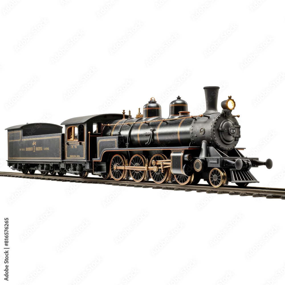 Obraz premium Miniature Model Train on Display.