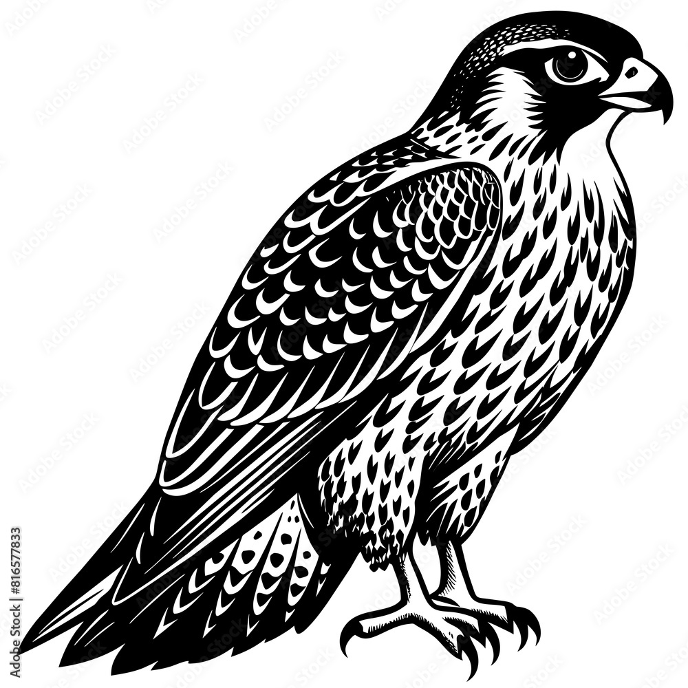 Fototapeta premium silhouette-of-falcon