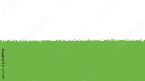 シンプルな芝生のイラスト　ベクター素材 photo