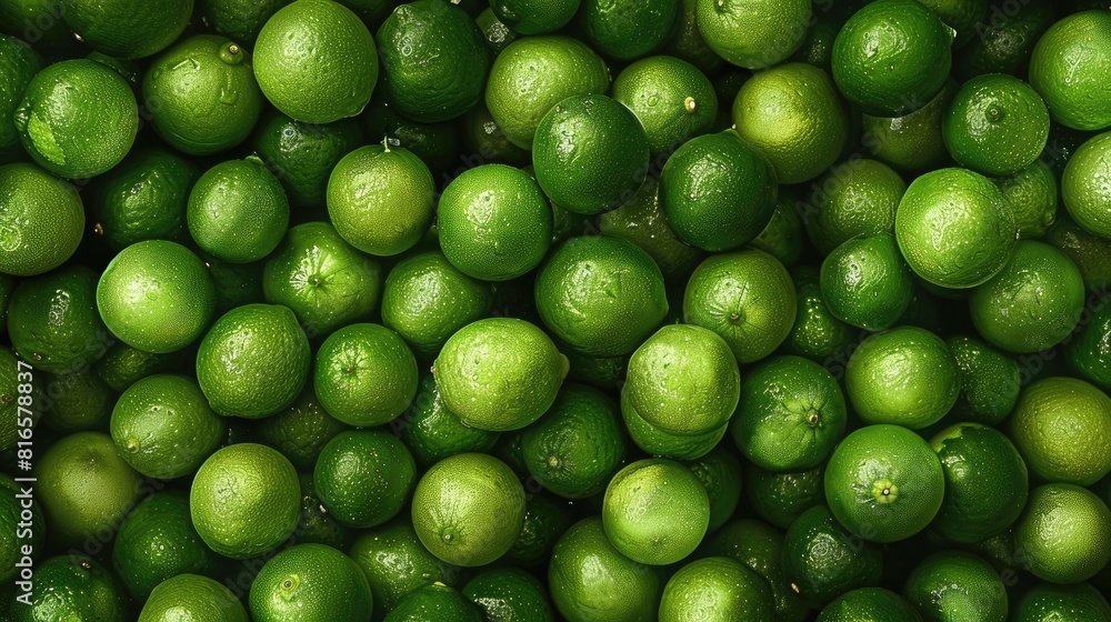Heap of Tart Green Tropical Lime Fruit Heap of Tart Green Tropical Lime Fruit