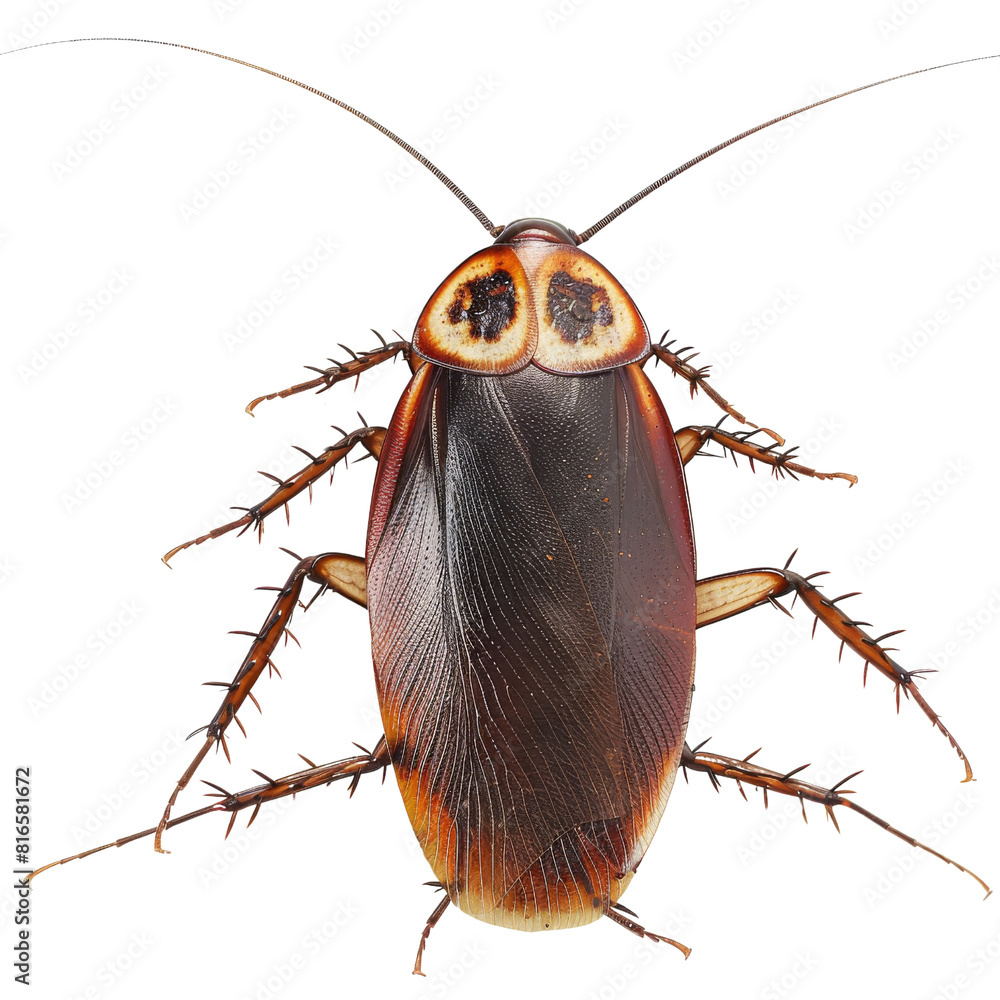Smokybrown Cockroach Crawling on Surface with Detailed Texture. Stock ...