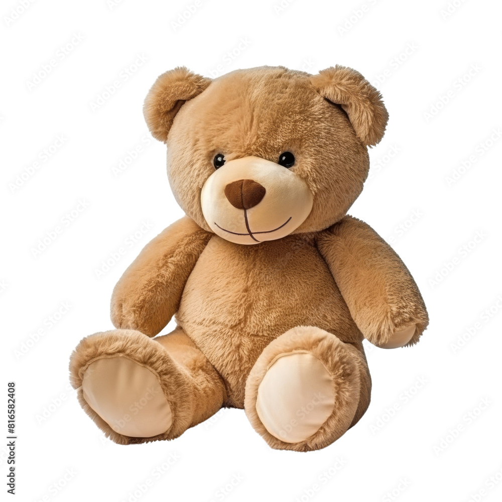 Cute Stuffed Animal Toy on Vibrant Background.