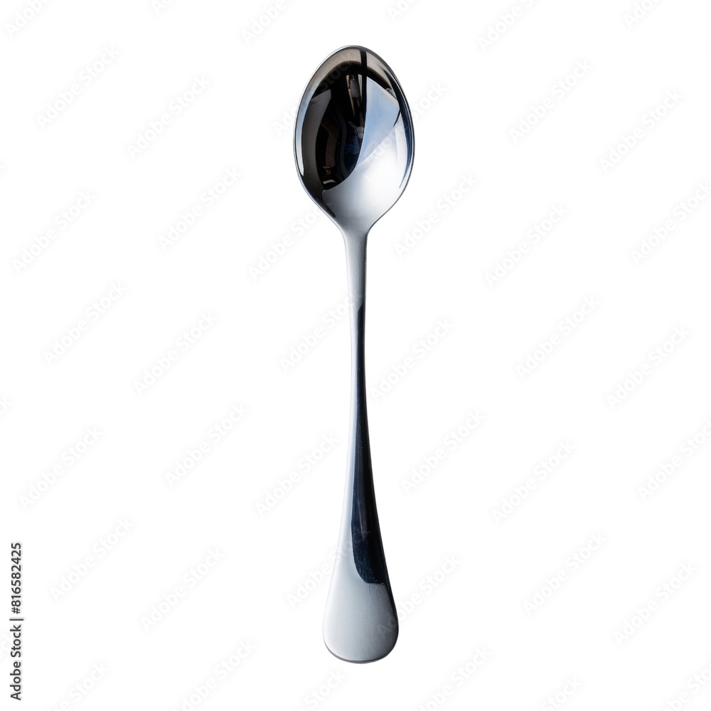 Shiny Stainless Steel Tablespoon on Isolated Background. Shiny Stainless Steel Tablespoon on Isolated Background.
